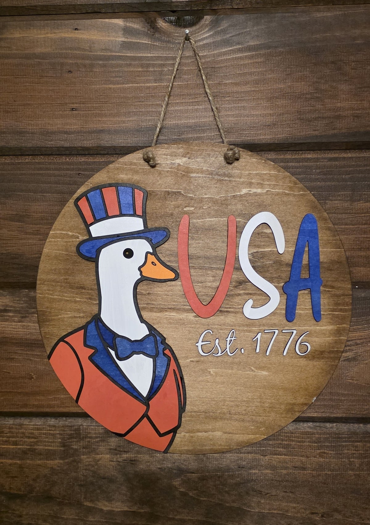 Patriotic Goose, USA (Est.1776) Design