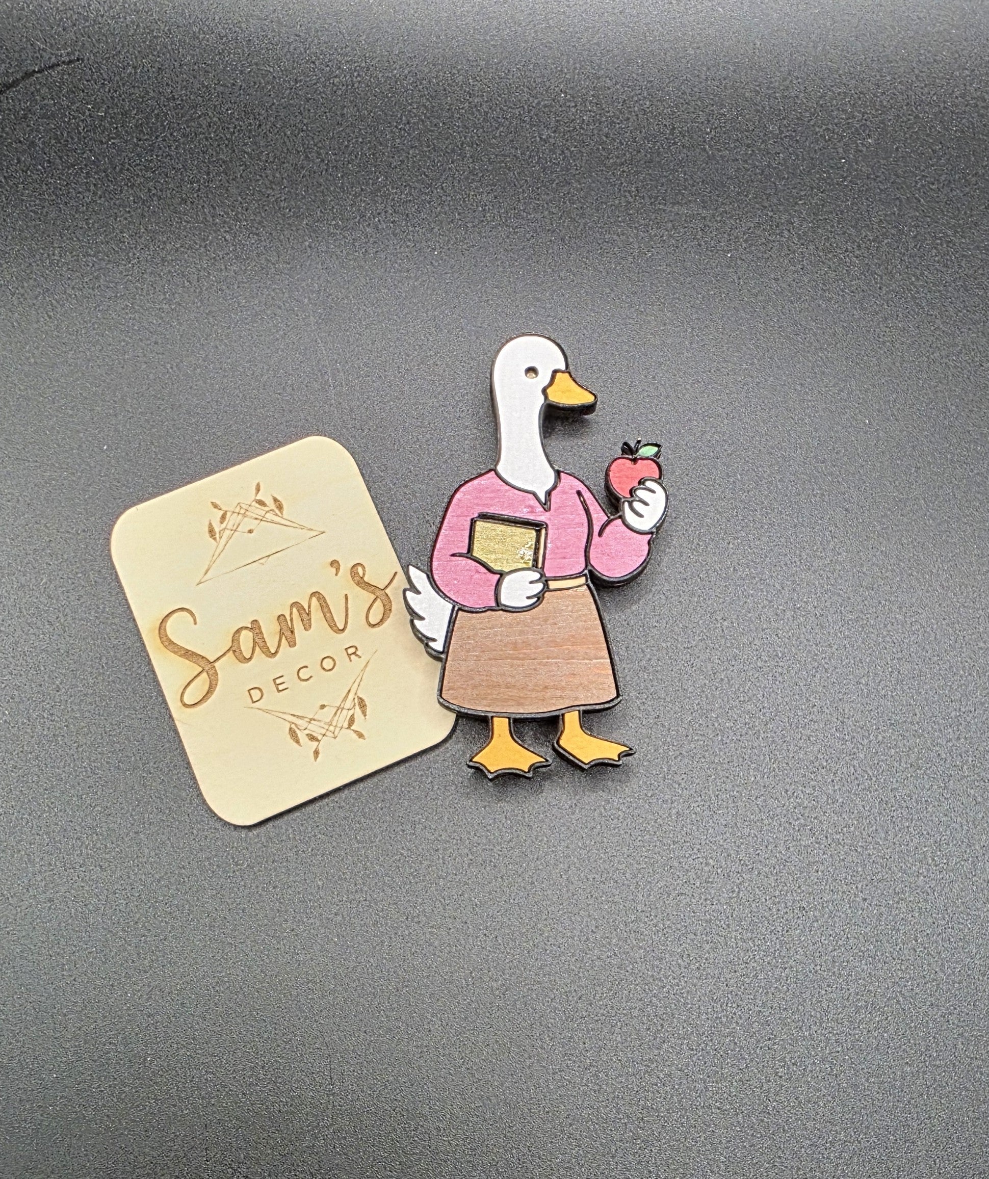 Goose Magnet- Female Teacher Design