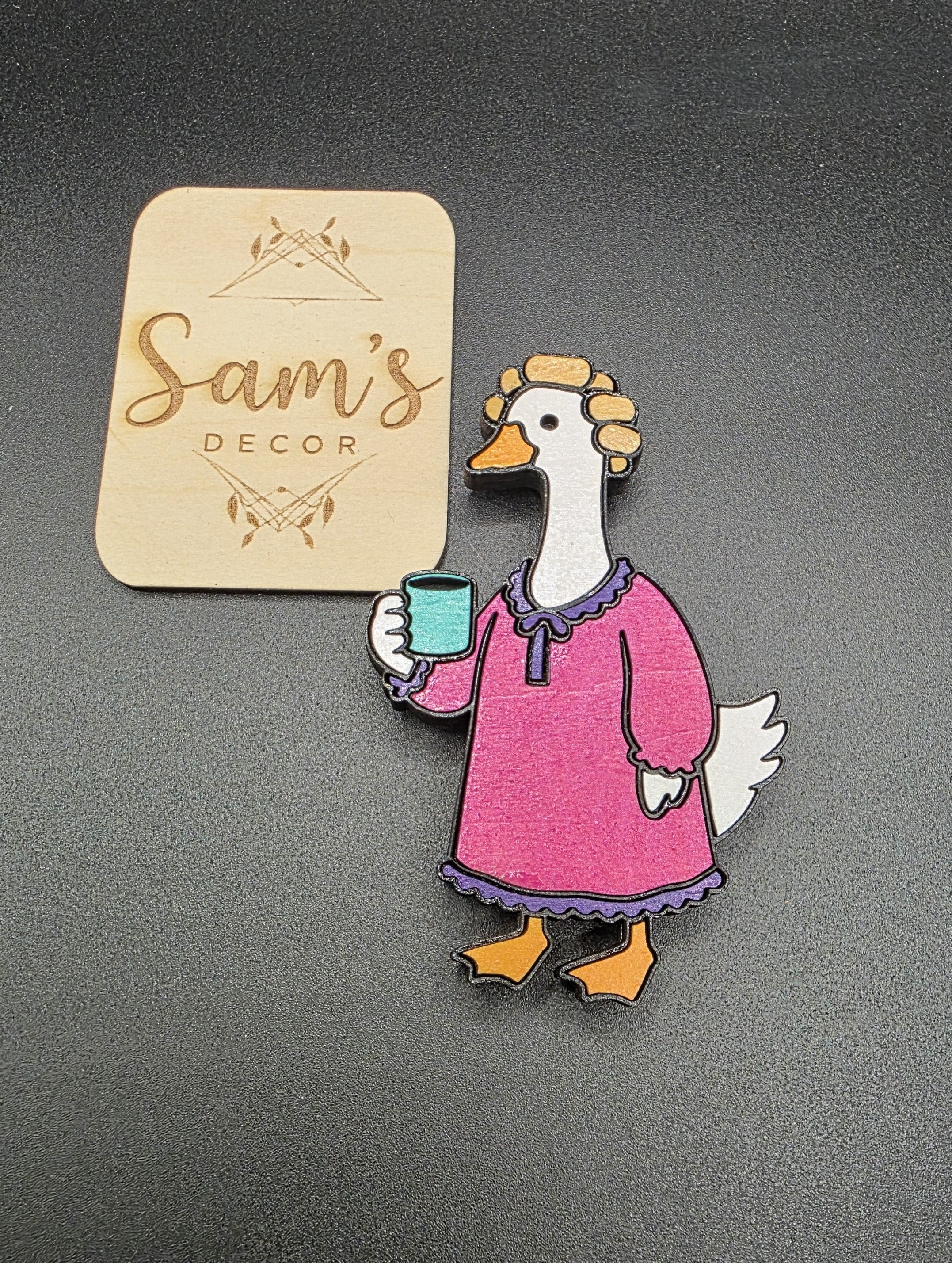 Goose Magnet- Female Early Morning Design
