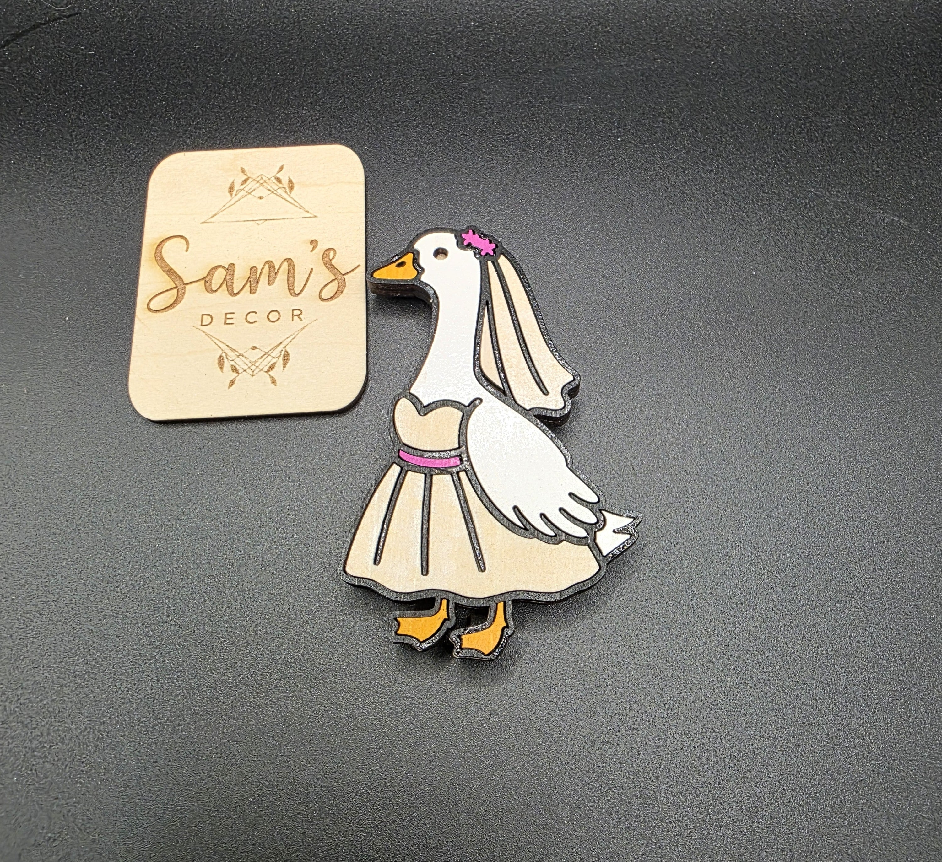 Goose Magnet- Bride Design