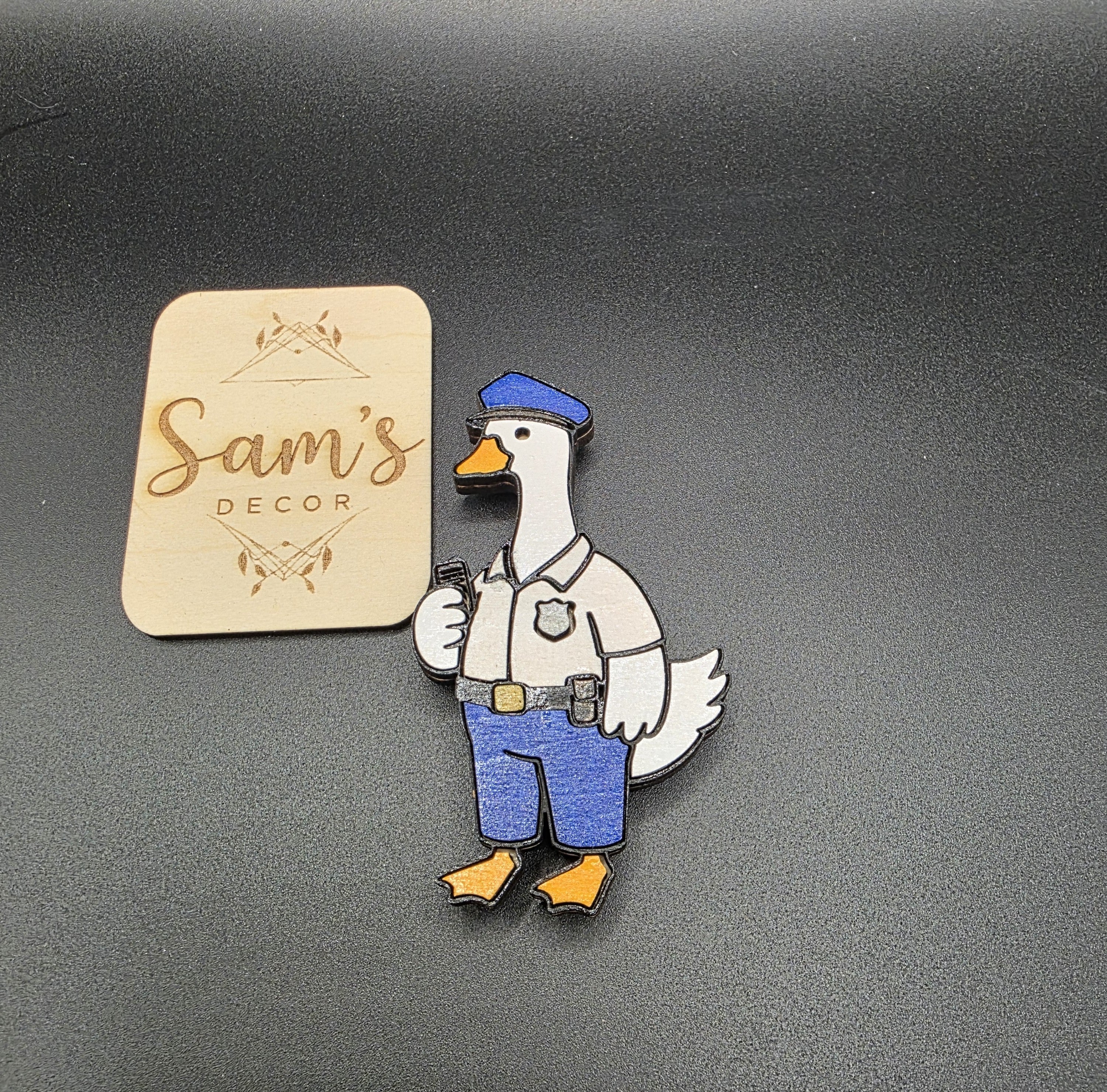 Goose Magnet- Police Officer Design