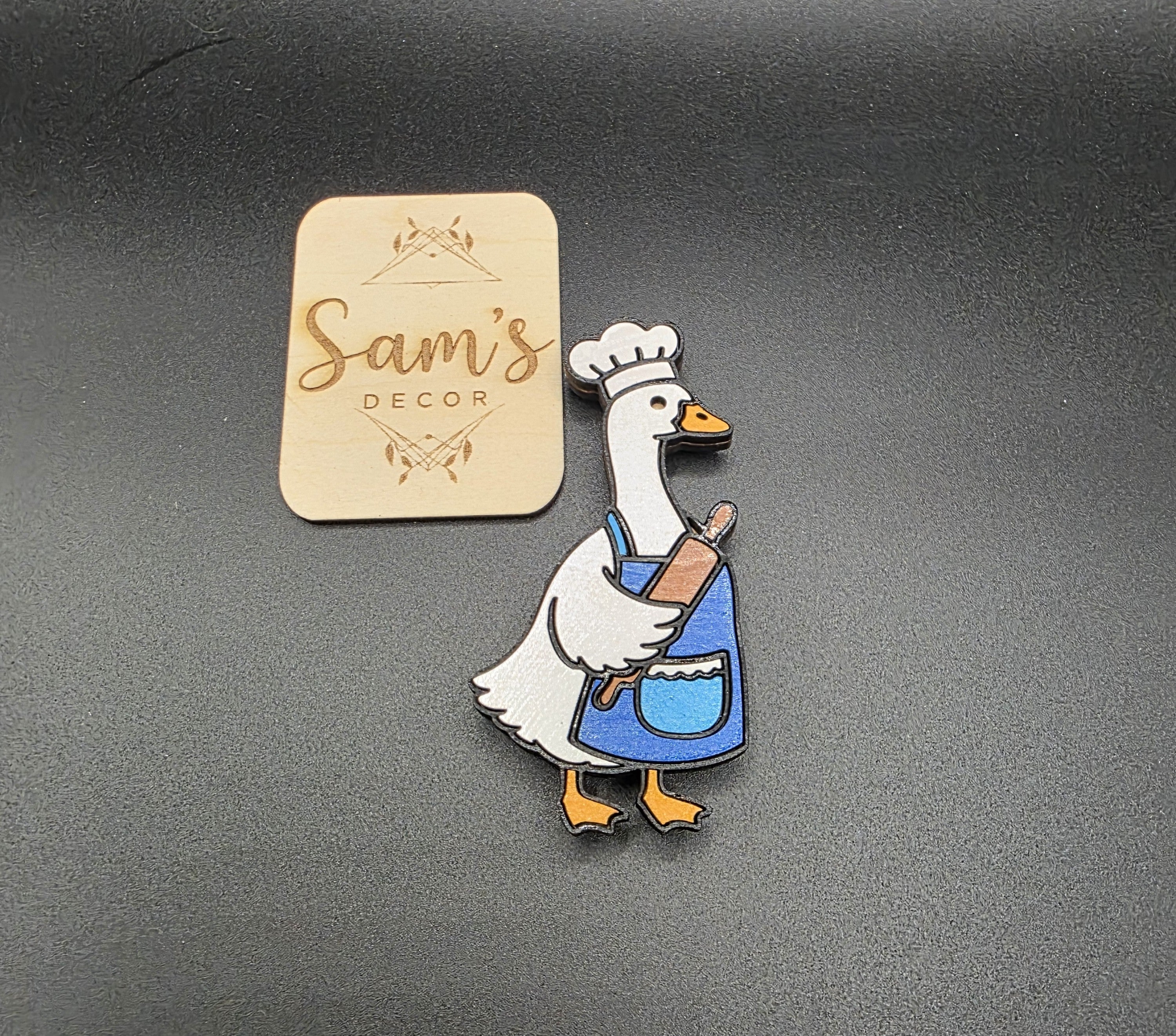 Goose Magnet- Male Chef Design