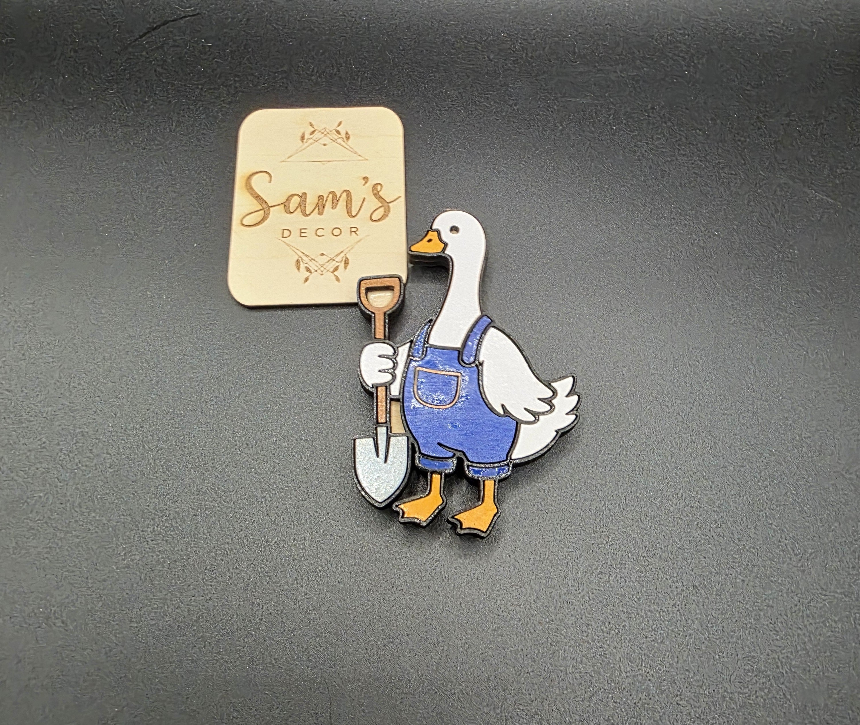 Goose Magnet- Male Gardener Design