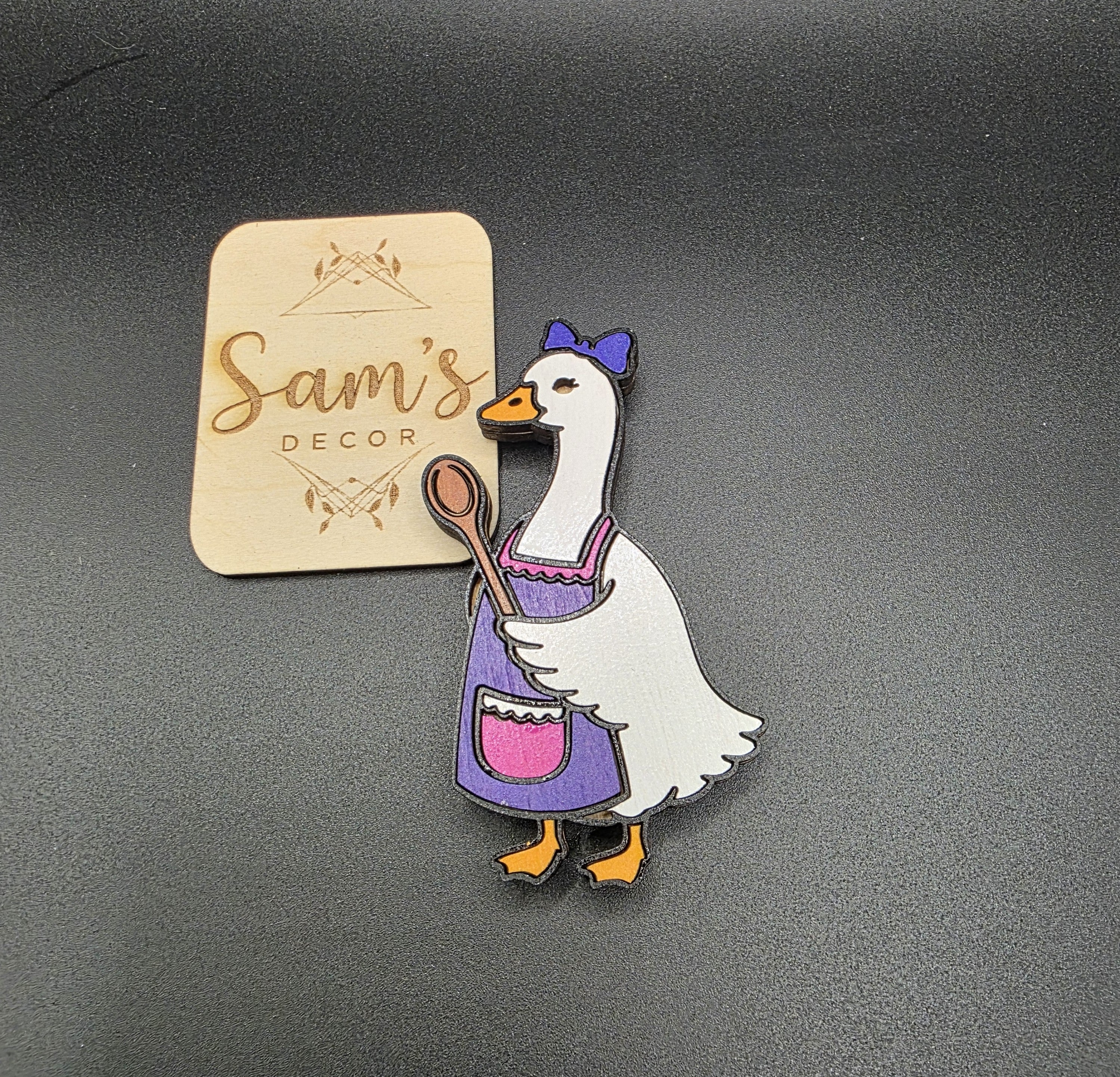 Goose Magnet- Female Chef Design