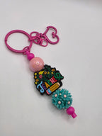 The Floral Teacher Keychain