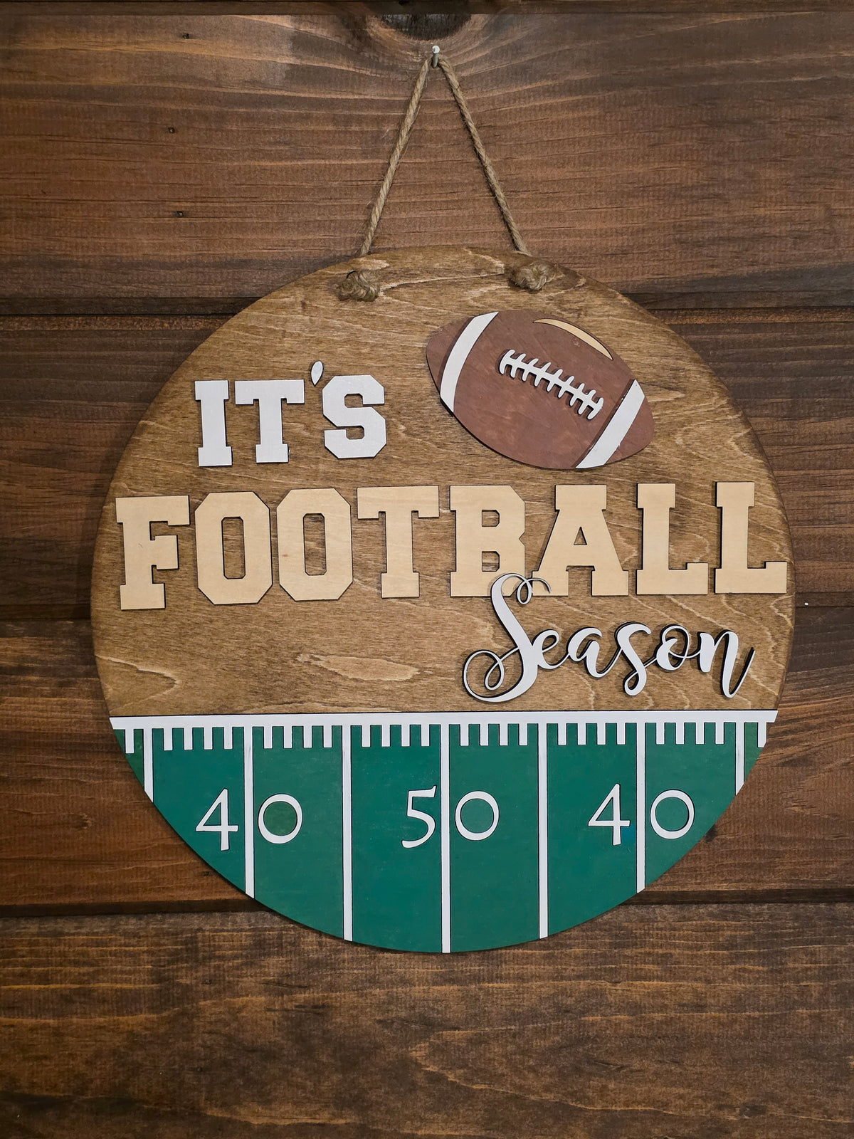 Football Season - 12 inch Door Hanger