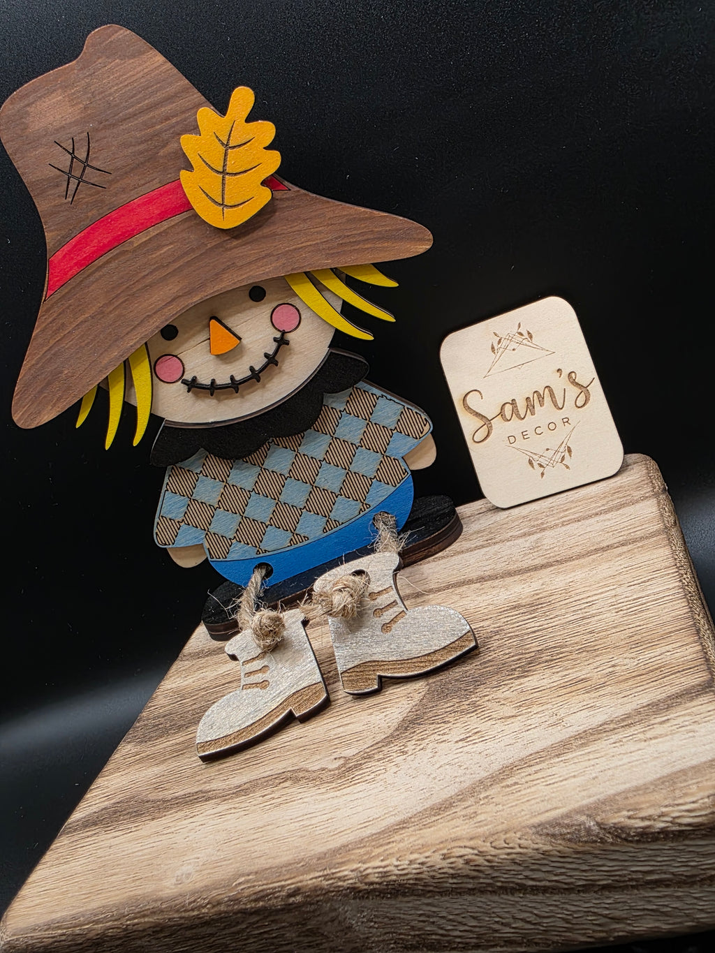 Fall Scarecrow Shelf Sitter