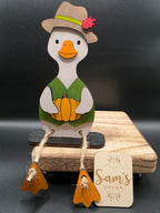 Fall Goose Shelf Sitter