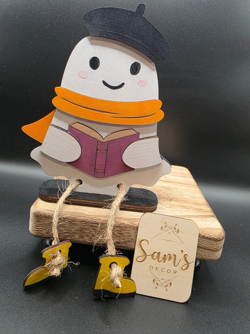 Fall Ghost Shelf Sitter
