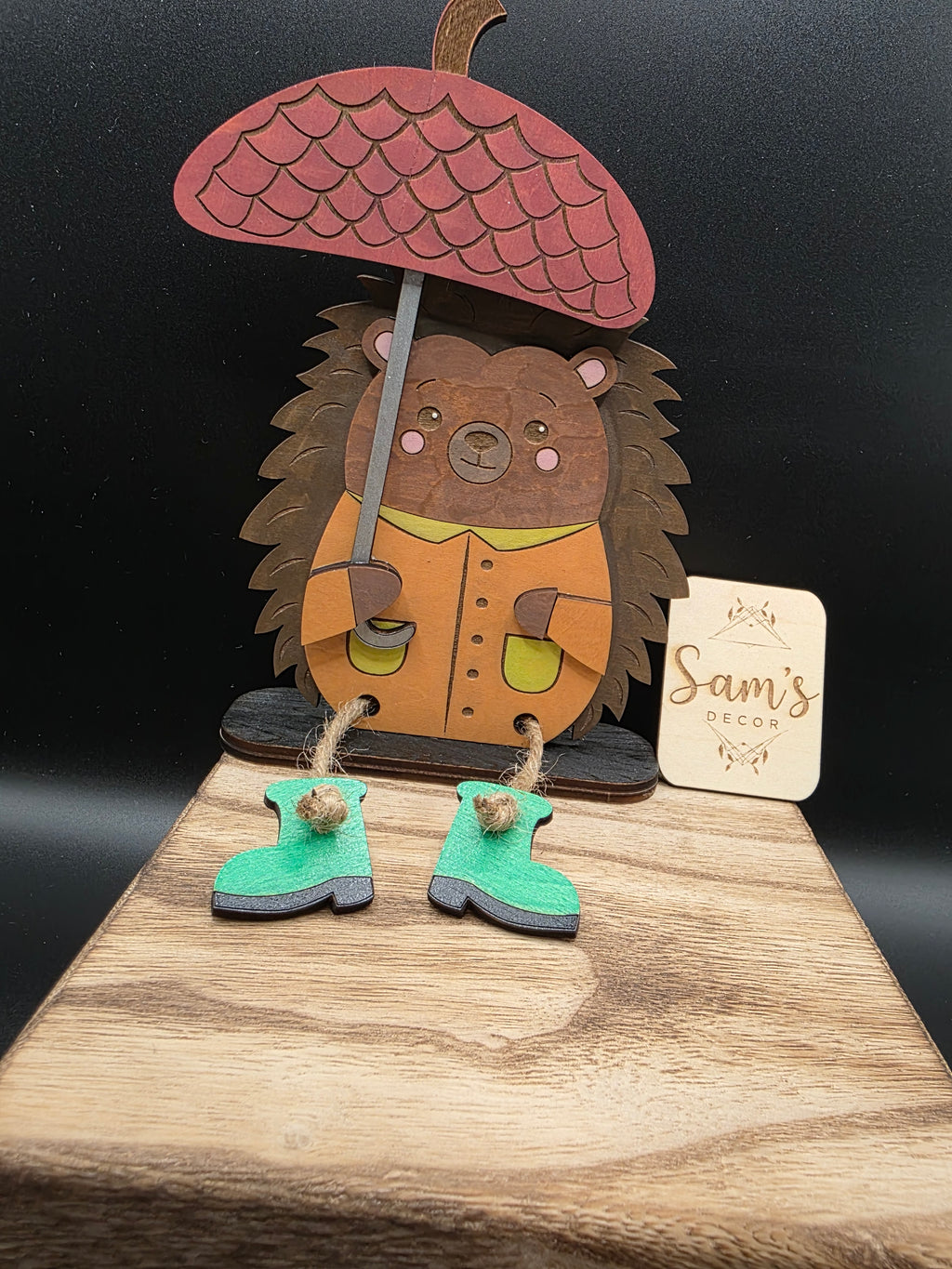 Fall Hedgehog Shelf Sitter
