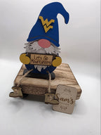 West Virginia Mountaineers Gnome Shelf Sitter
